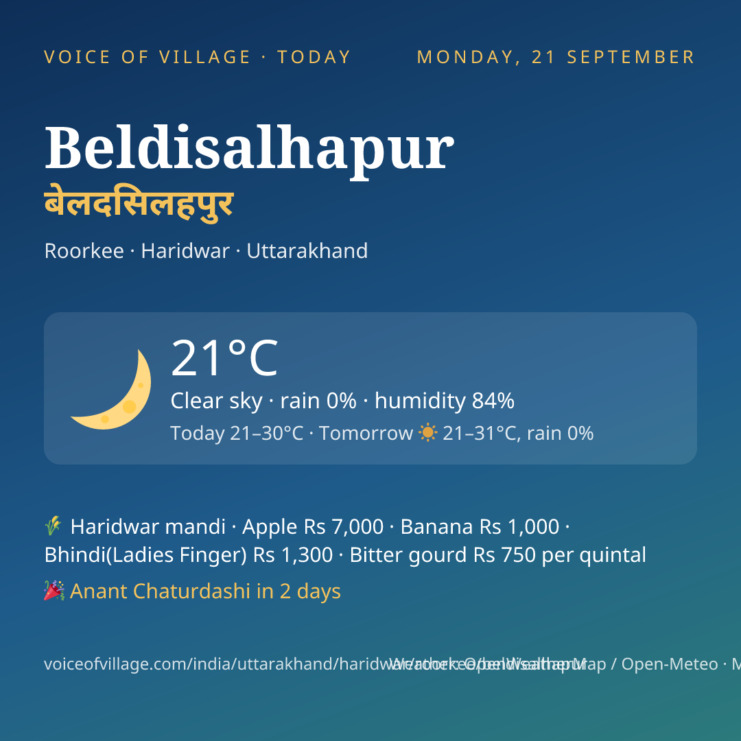 Beldisalhapur today