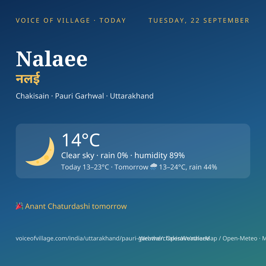 Nalaee today