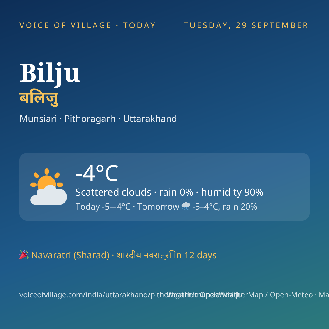Bilju today