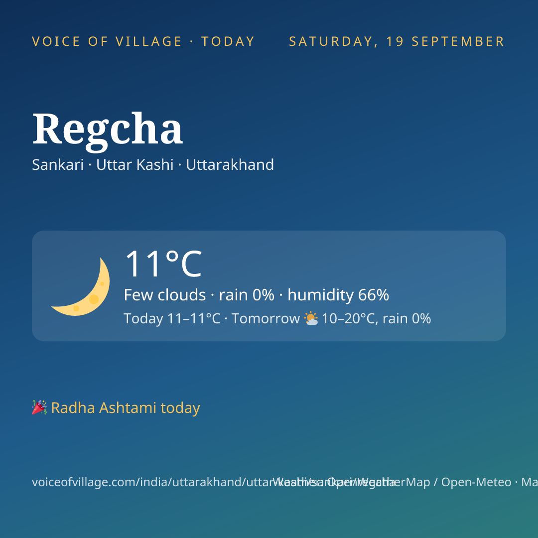Regcha today