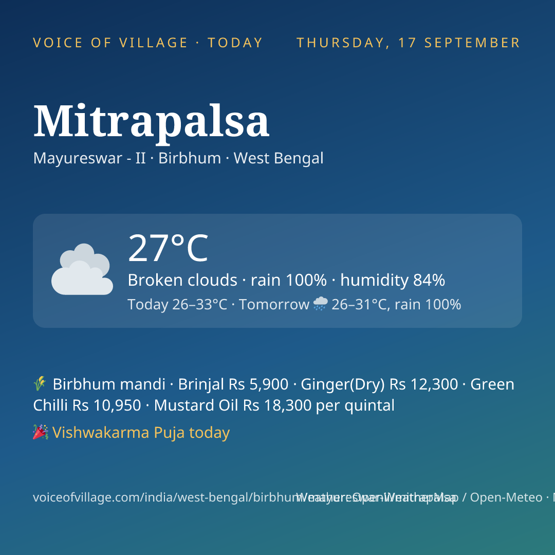 Mitrapalsa today